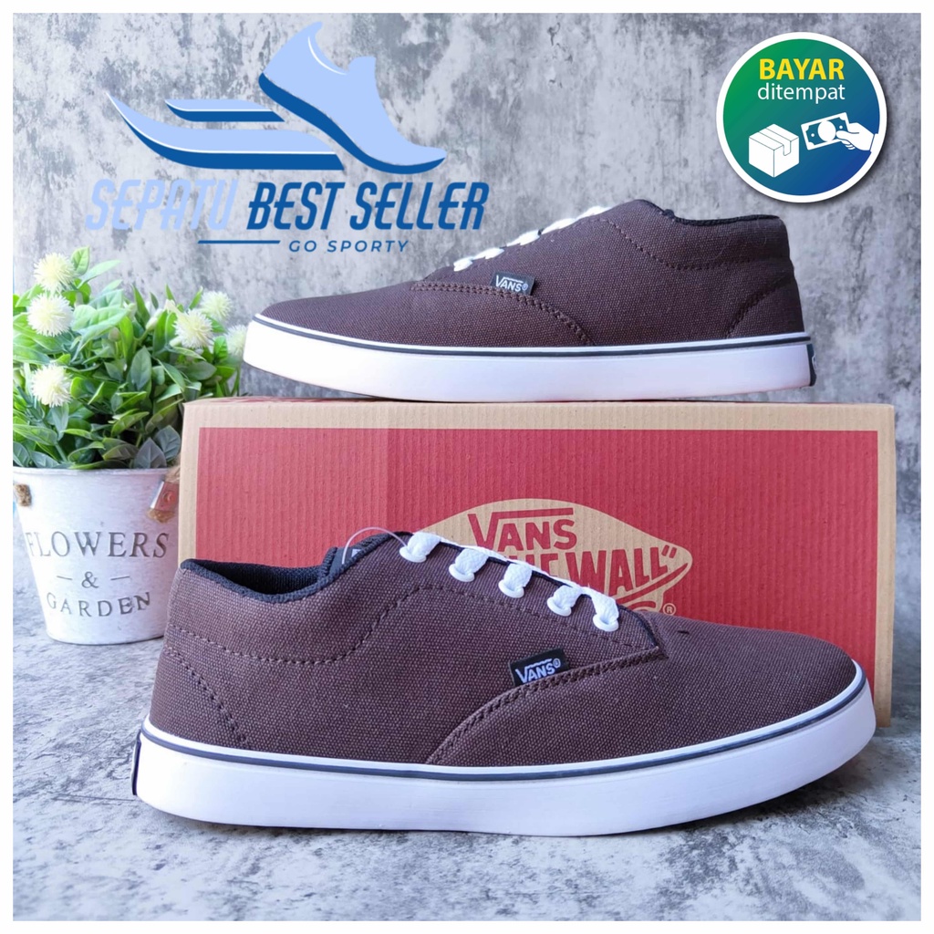 Bisa COD Sepatu Sekolah Vans Era Authentic California Warna Coklat Pria Wanita Terlaris