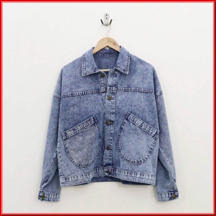 Jaket Jeans Cewek Oversize Crop Jacket Jins Denim Murah Kekinian Fc660 Jaket Jeans Off White Stat Ov