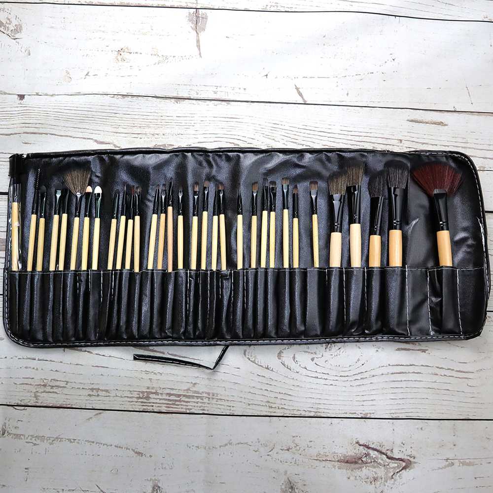 Biutte.co Kuas Make up 32Pcs Professional Makeup Brushes Cosmetic Foundation Powder Eye shadow Blush Blending Make Up Brush Set With Bag Maquiagem Professional Makeup Brushes Set Make Up Powder Brush Pinceaux maquillage Beauty Cosmetic Tools Kit Eyeshadow