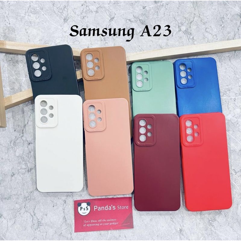 Softcase Pro Camera Samsung A23 Candy Case Full Color 3D Silikon TPU