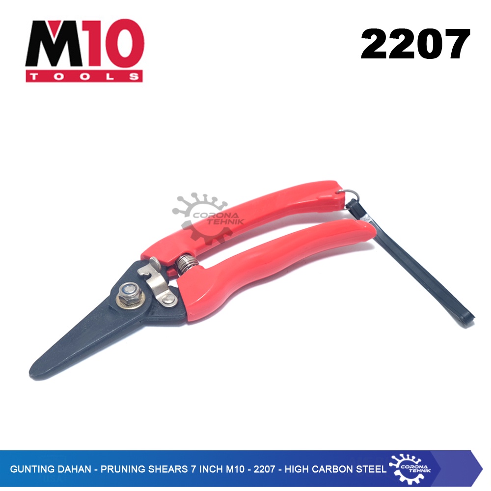 Pruning Shears 7 Inch M10 - 2207 - High Carbon Steel - Gunting Dahan