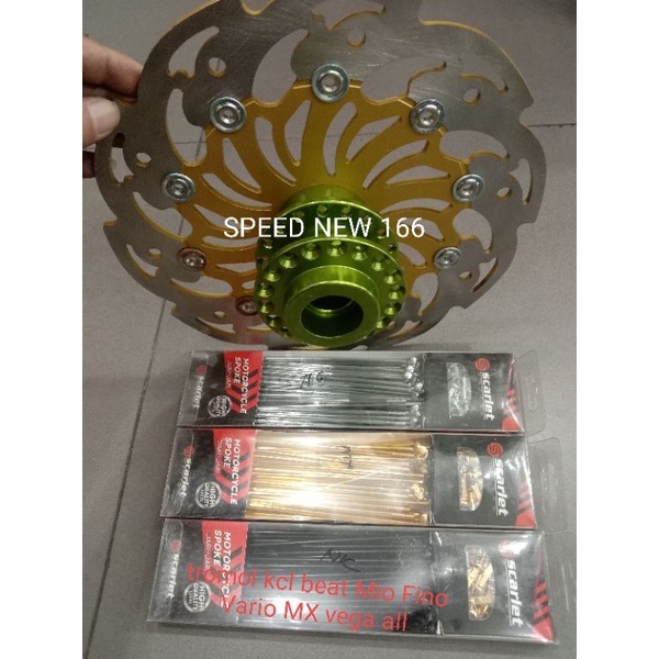 PAKET TROMOL ZOX TRUSTY KECIL PLUS JARI PLUS CAKRAM DEPAN FLOUTHING BAHAN FUL CNC SATRIA FU-BEAT -VA