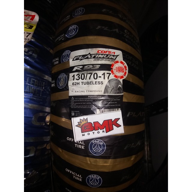 BAN MOTOR CORSA R93 130/70-17 TUBELESS