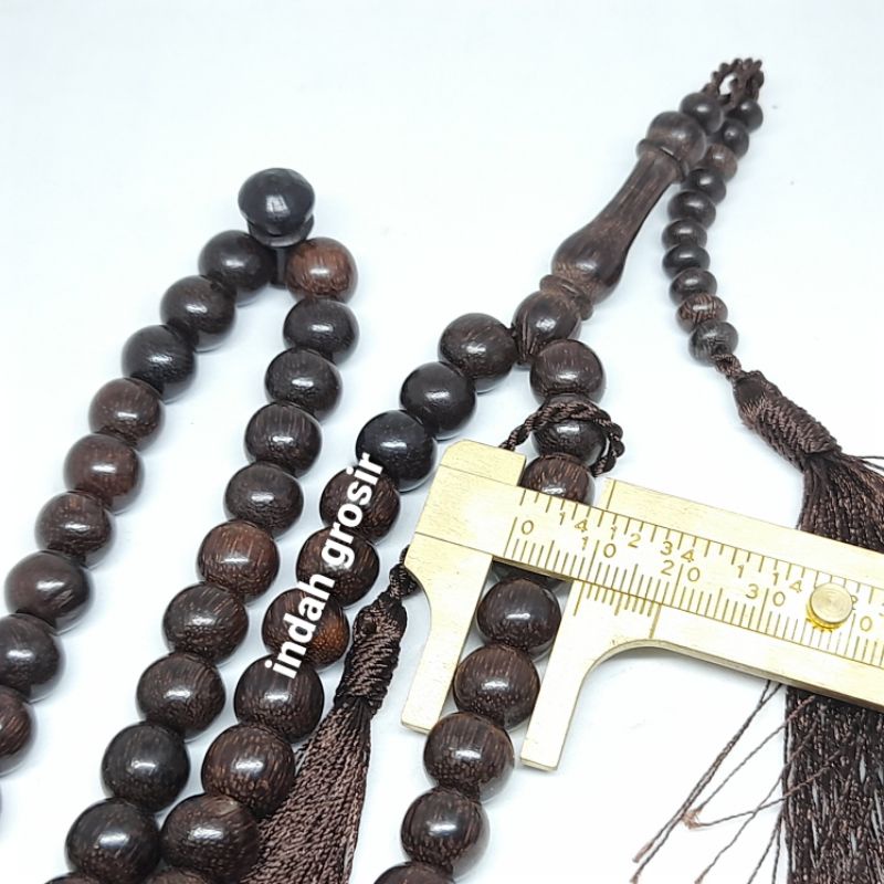 TASBIH KAYU GALIH ASEM 10MM 99 BUTIR NATURAL