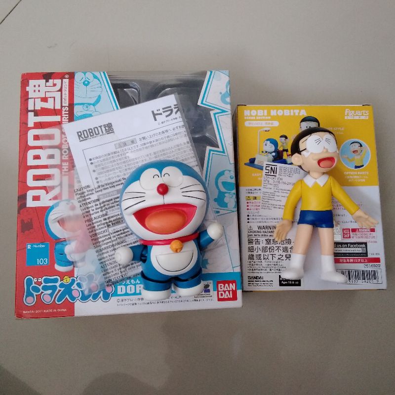 SHF DORAEMON NOBITA SET ORIGINAL BANDAI SECOND
