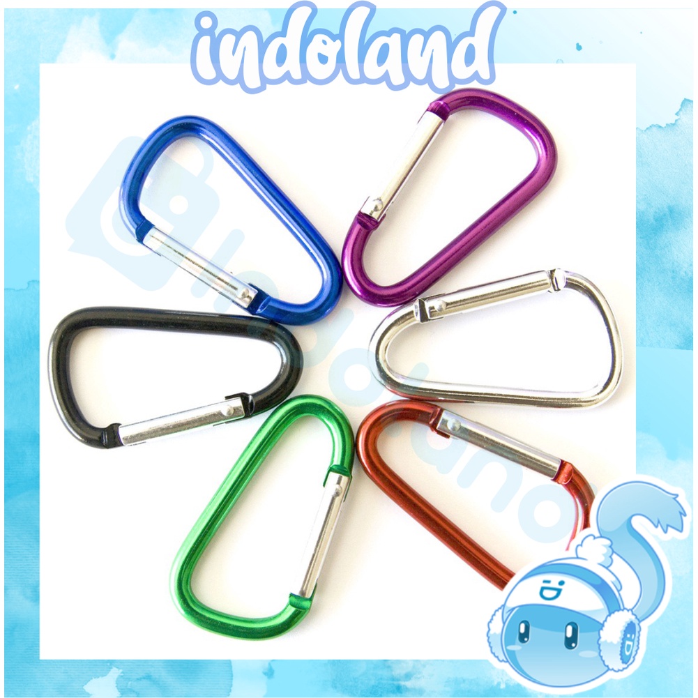 ☀ INDOLAND ☀ R527 Carabiner Karabiner Gantungan Kunci Aluminium Alloy