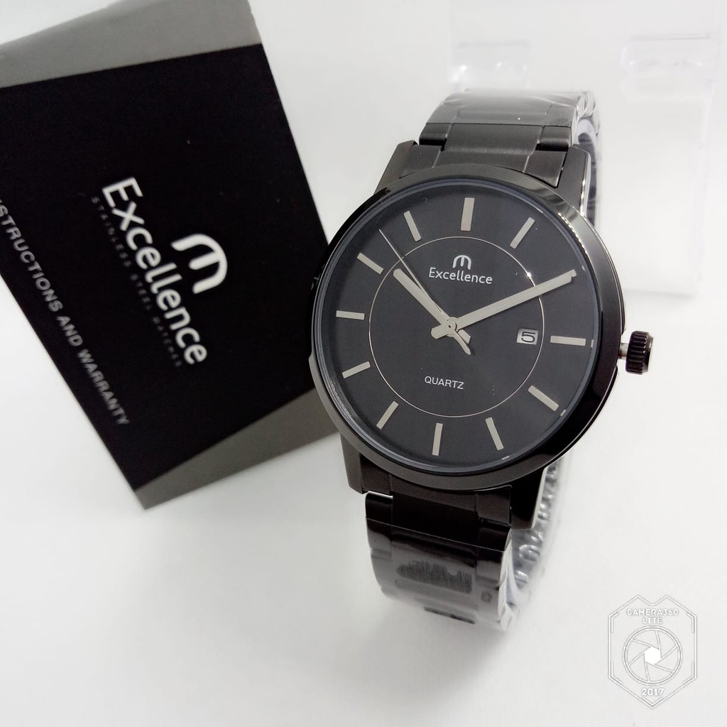 Excellence 8103 - Jam Tangan Pria Murah - Analog Quartz - Anti Air - Stainless - Original