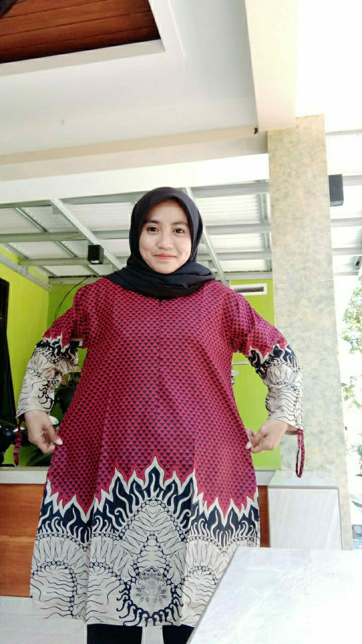 Couple Batik Keluarga || Setelan Couple Batik Ayah Ibu Anak Cewek