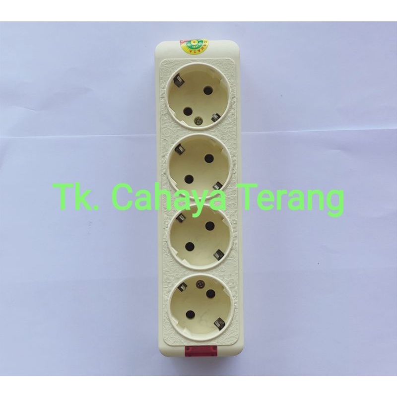 Cahaya stop kontak arde 4 lubang