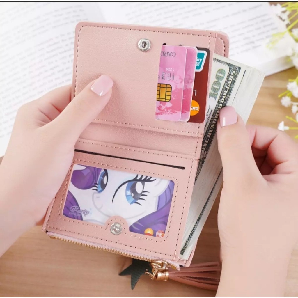 (COD) DOMPET LIPAT WANITA WOMEN WALLET KOREAN FASHION MALLSHOPPING