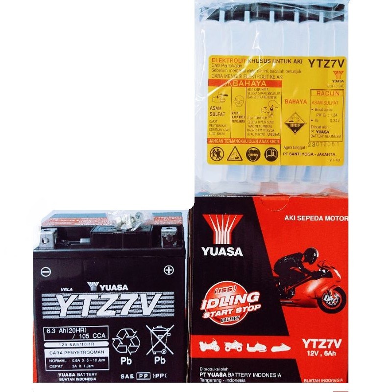 AKI MOTOR YUASA YTZ7V UNTUK MOTOR NMAX