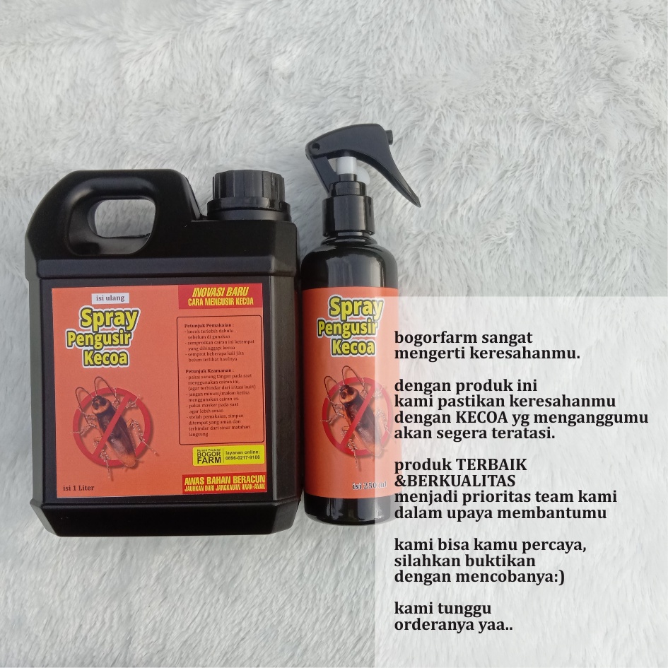 [bogorfarm] SPRAY PEMBASMI KECOA 100% AMPUH [1 LITER + 250ml]