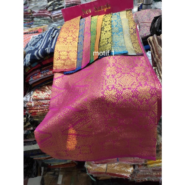 Songket Palembang Tenun Mesin Aslii+selendang