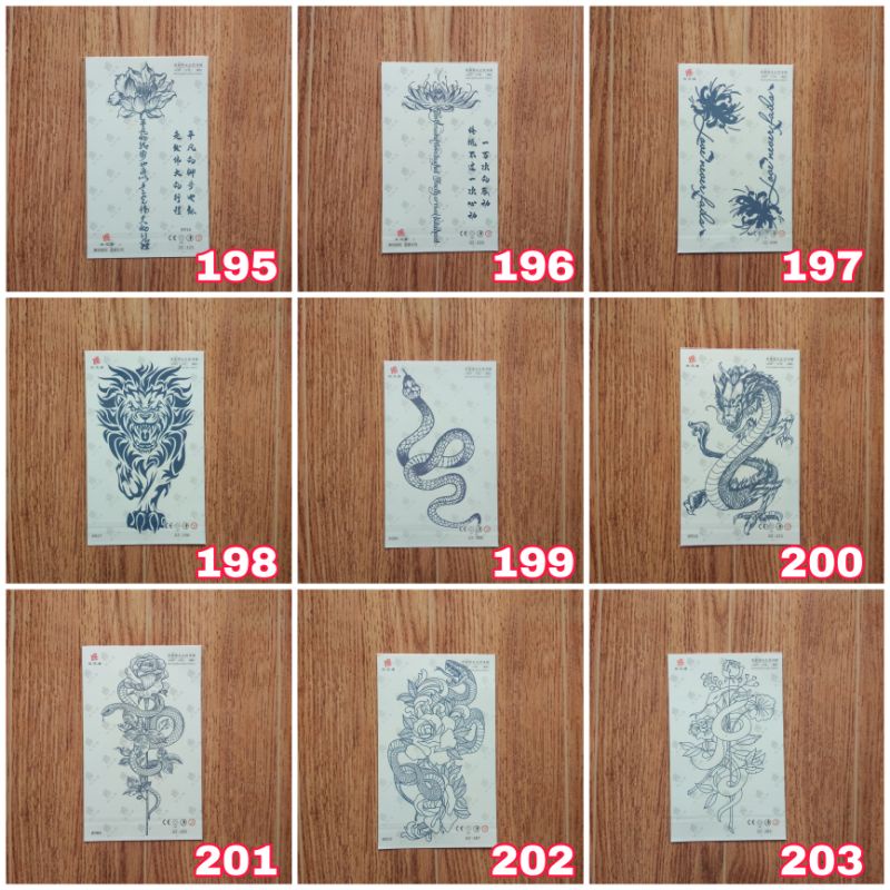 TATTO SEMI PERMANEN / TATTO TEMPORARY MAGIC / TATTO TEMPORER GEL