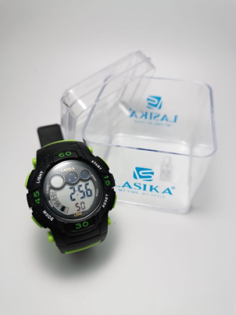 Jam Tangan Anak SD remaja LASIKA asli sporty digital anti air ada led