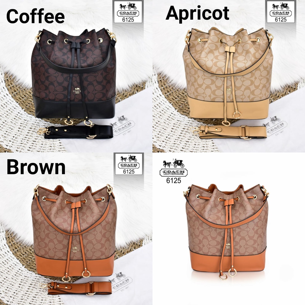 TAS WANITA BATAM IMPORT COACH BAG SERUT 6125 KWALITAS SEMI PREMIUM