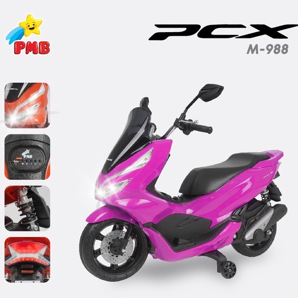 Motor Aki Anak PMB M988 PCX Motoran Aki Anak Model NMAX Terbaru
