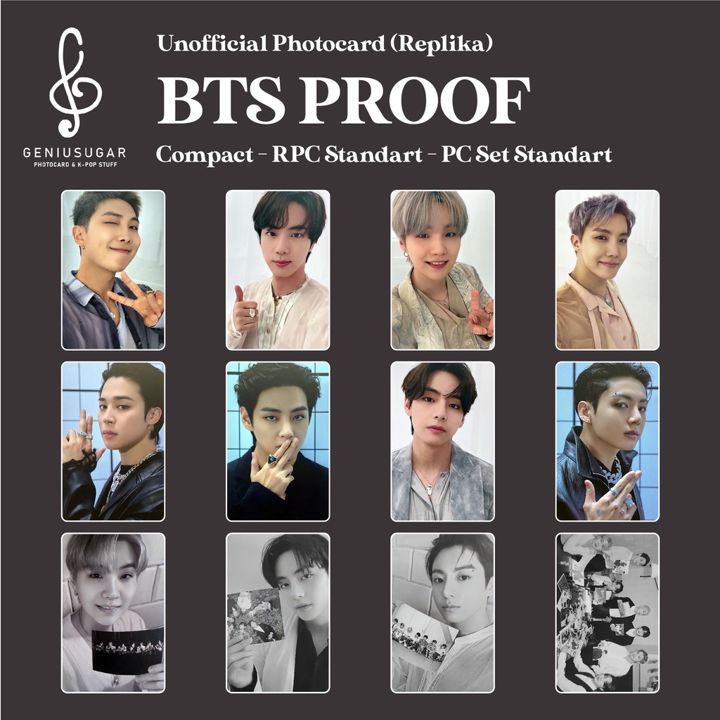 [REPLIKA BTS] PHOTOCARD PROOF UNOFFICIAL