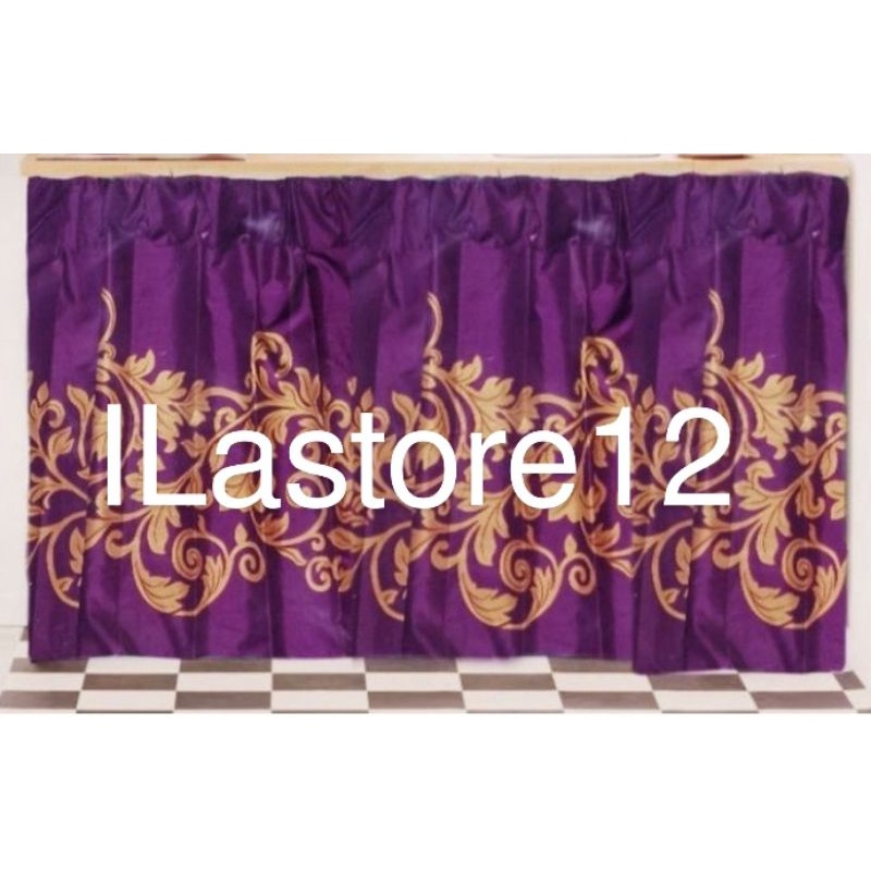 gorden kolong dapur batik ungu