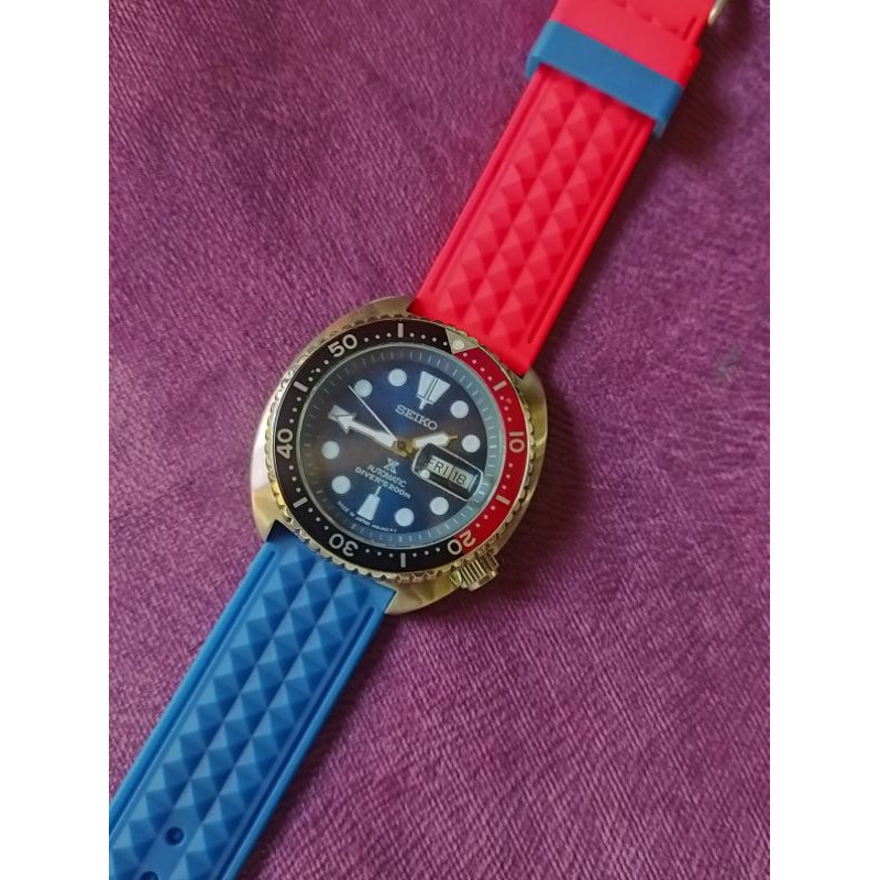 strap tali Jam tangan Seiko Diver kombinas