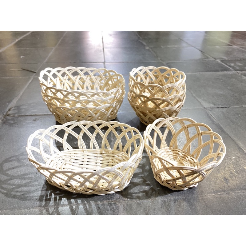 

[Size S] Keranjang Buah Rotan | Kiring Rotan BULAT & OVAL Kecil Ukuran S