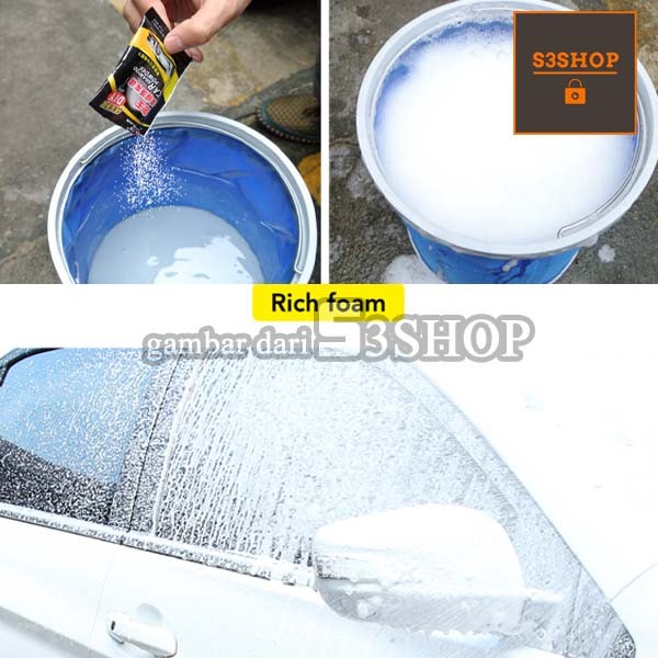 Sabun Cuci Mobil Shampo Car Wash Shampoo Cleaning Soap Powder Praktis