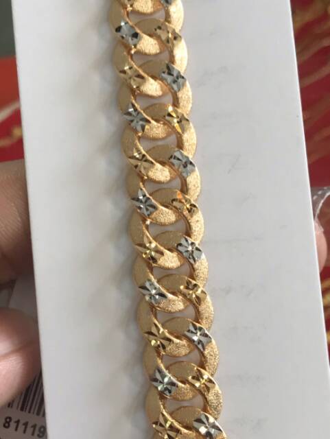 Gelang anak dan dewasa emas asli kadar 700 70 16k 750 75 17k sisik naga pasir rantai tangan pria wanita whitegold mas kuning putih 7 10 garm gr panjang 17 cm