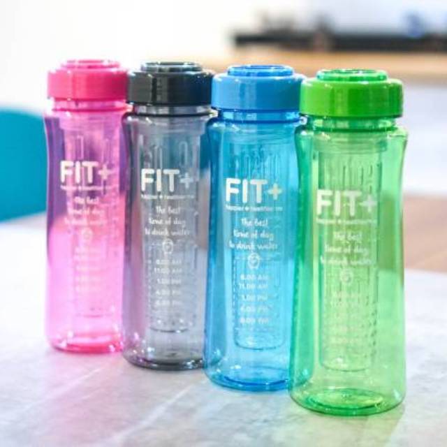 Botol Minum - Fit+ Infused / Fit+ Daily Infused Water Bottle isi 4 pcs