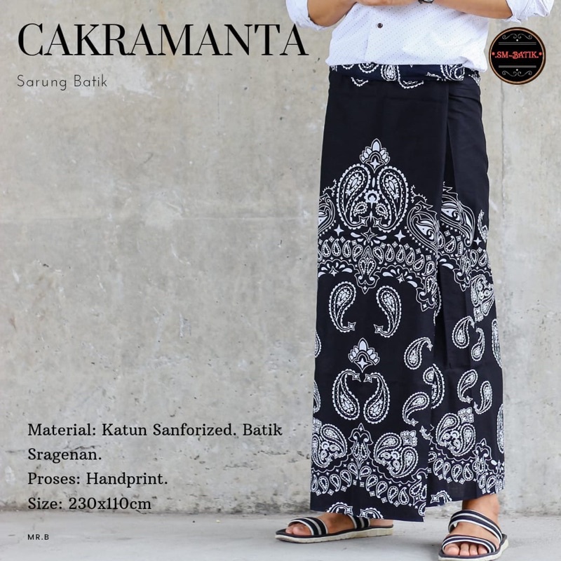 CAKRAMANTA SARUNG SARONG BATIK Pria Solo Cowok Dewasa Motif Batik Lebaran PREMIUM Asli Solo ALL SIZE