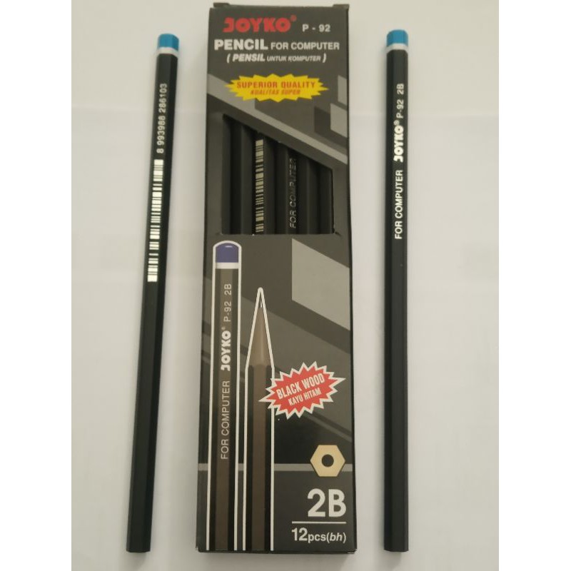 

pinsil 2B Joyko P-92 kayu Hitam