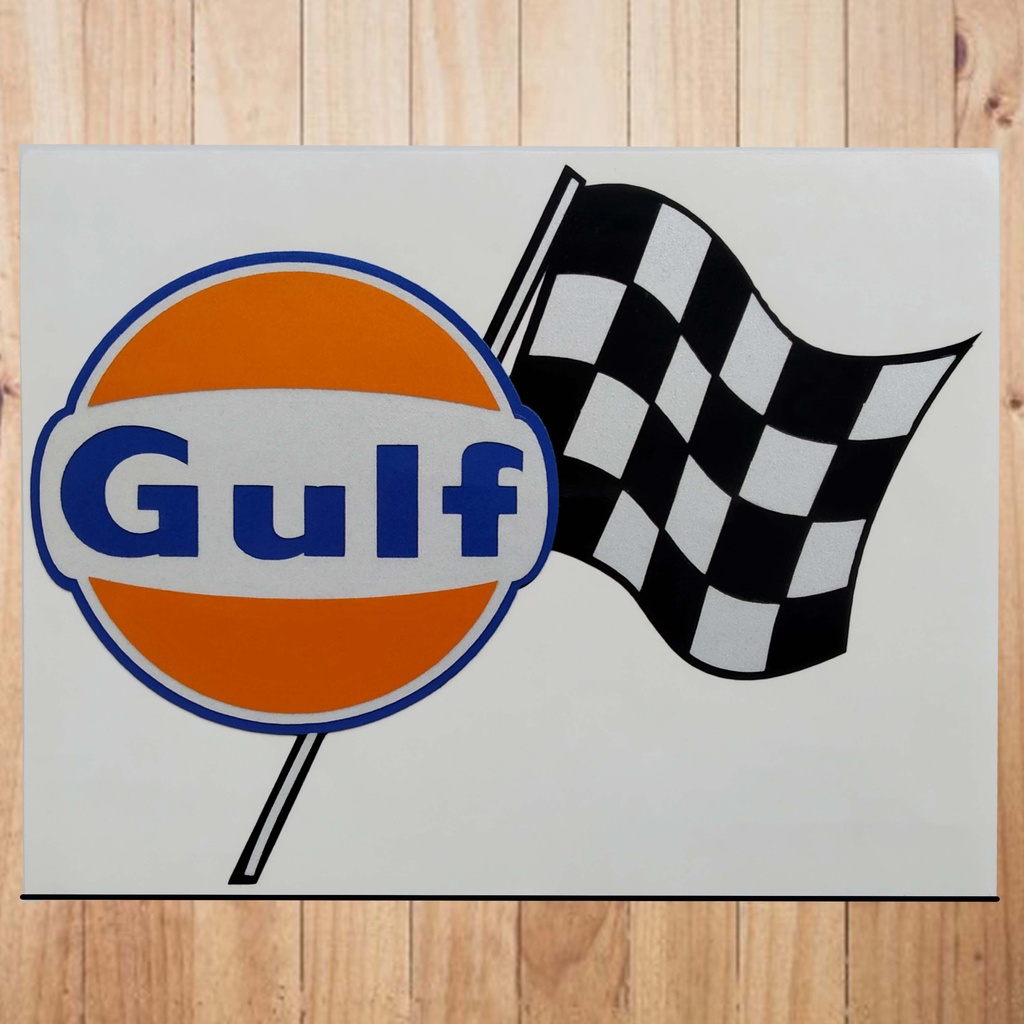 STICKER GULF 2 FLAG NA