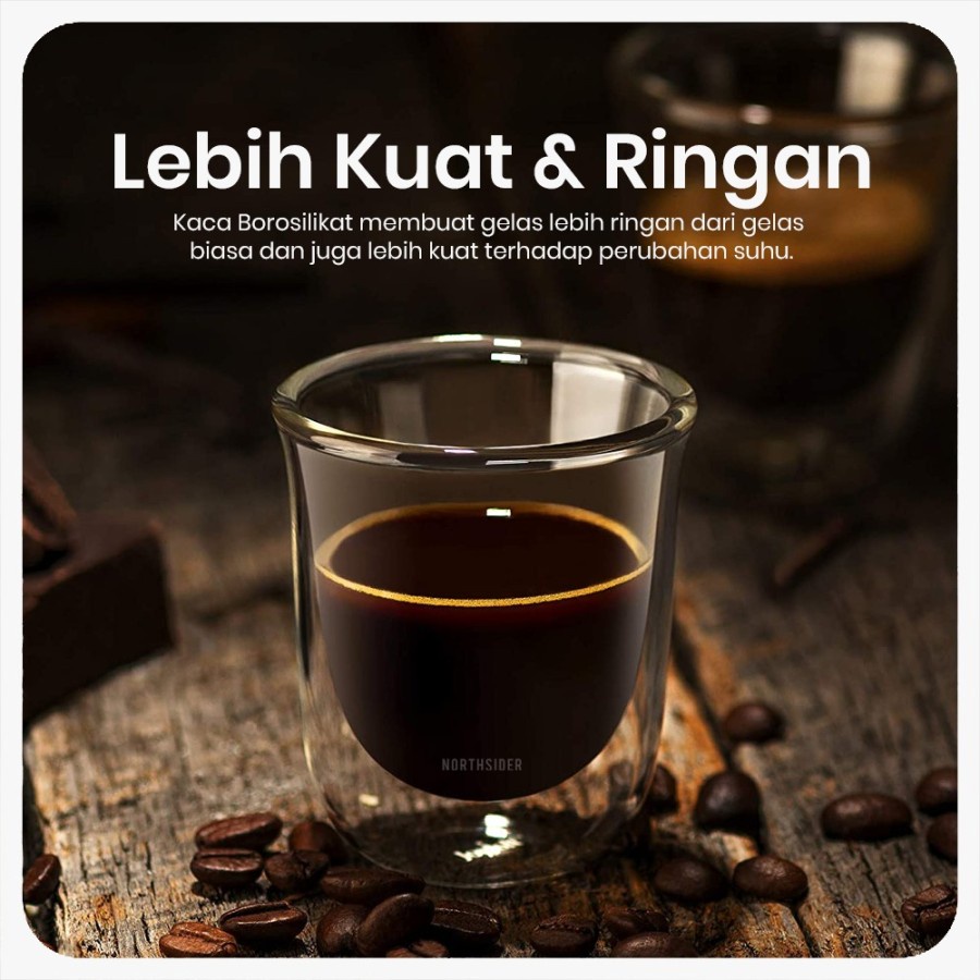 GELAS DOUBLE WALL 300ml KOPI CAPPUCINO TEH ANTI PANAS dan DINGIN