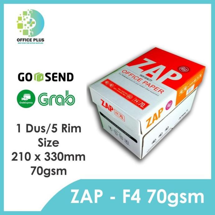 

Kertas Hvs Folio F4 70Gr Zap Fotokopi Fotocopy Print Photocopy Paper