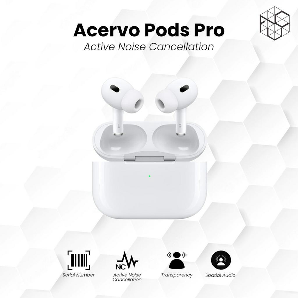 Acervo Pods Pro with Wireless Charging Case ANC Spatial Audio ( IMEI &amp; Serial Number Detectable )