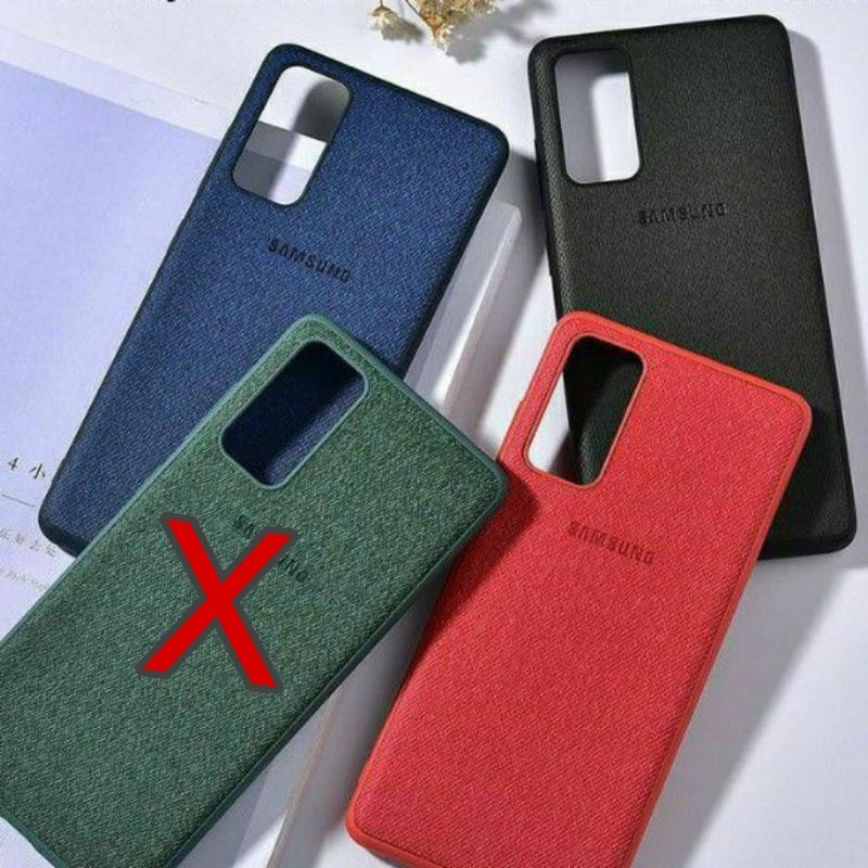 Samsung Galaxy Note 10 / Note 10 pro / Note 9 / Note 8 Case Back Leather Case Denim Canvas Bahan Kai