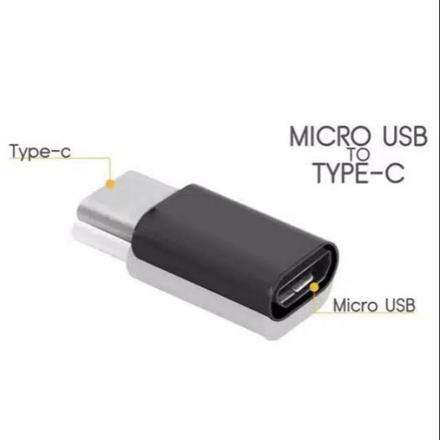 Konektor Micro Ke Tipe C Usb Converter Conektor Kabel Powerbank