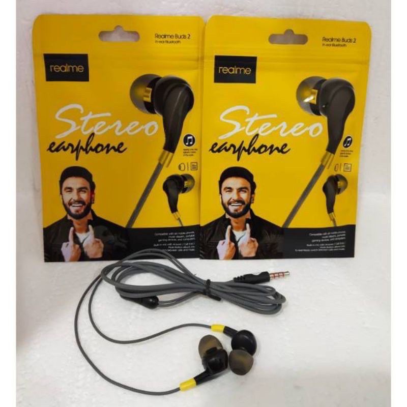 HEADSET REALME BUDS 2 STEREO - HANDSFREE REALME C15 C11 C12 REALME 6 - BC