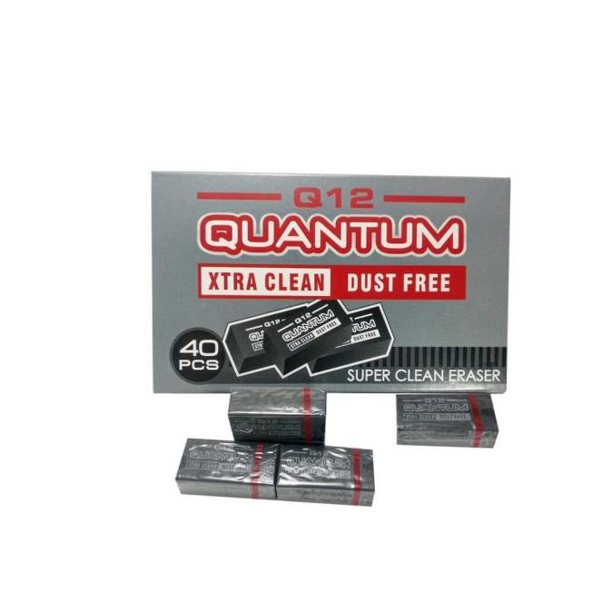 

STANDARD QUANTUM ERASER - Q12 (hitam) / Q-10 (putih) isi 40 pcs