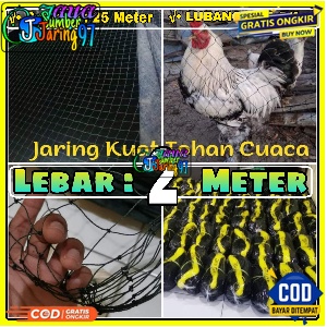 Jaring Pagar Ayam 2 meter / Jaring Serbaguna /Jaring Kandang /Jaring