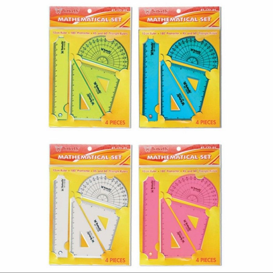 

Penggaris Butterfly Mathematical Set BT 172-05 Penggaris Segitiga Set