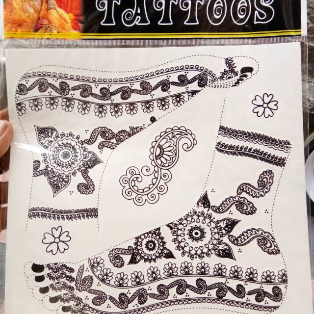 Sticker tato / stiker tato / bindi tempel / tato kaki