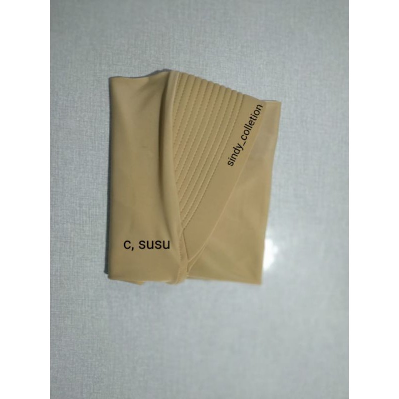 hijab sport/jilbabharian/jilbabinstan/bergo terbaru/hijab sport instan-Crem