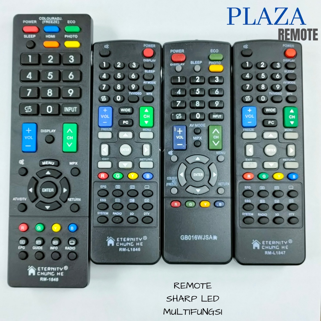 REMOTE TV LCD / LED SHARP 1847 1846 016 DUS