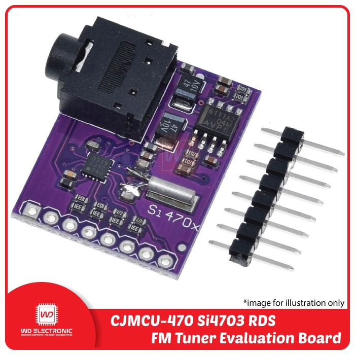 CJMCU-470 Si4703 RDS FM Radio Tuner Evaluation Breakout module