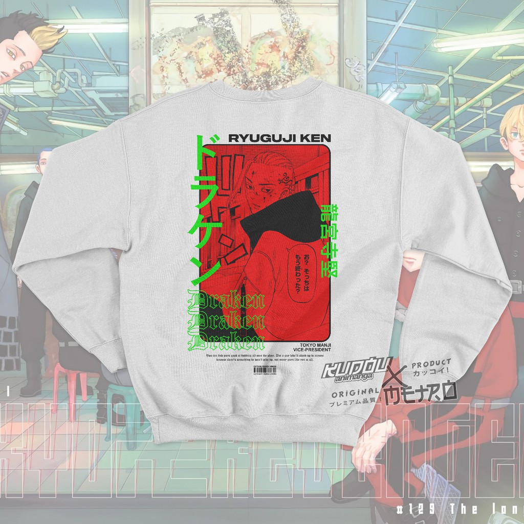 Crewneck Draken Tokyo Manji Anime Manga Tokyo Revengers Premium