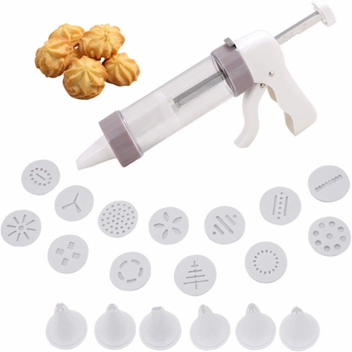 20pcs cookies press gun / cookie mold / biscuit cake mold gun / alat cetak kue kering