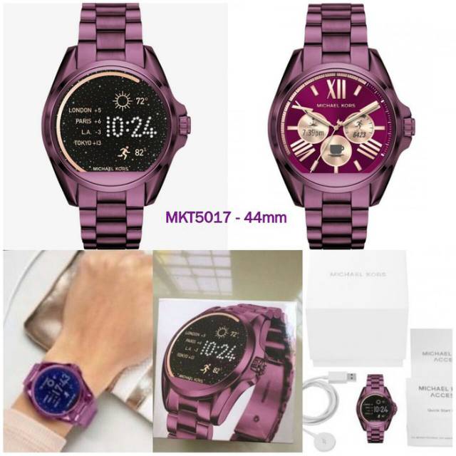 michael kors bradshaw plum smartwatch