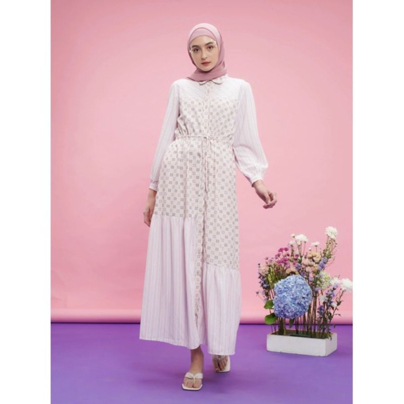 (NEW) Lily dress light purple aleza label