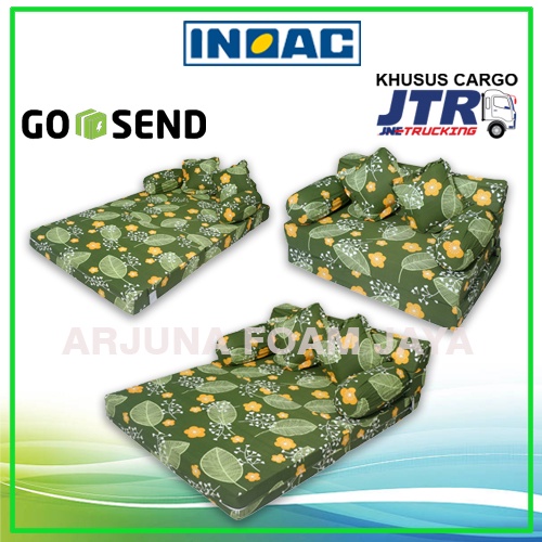 inoac sofa bed 120 x 200 x 15 cm garansi 10 tahun