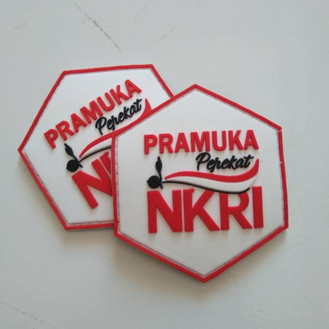 Patch Rubber PRAMUKA NKRI / Tempelan emblem karet pramuka